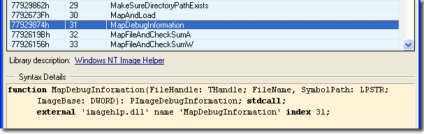 Recherche de syntaxe des fonctions